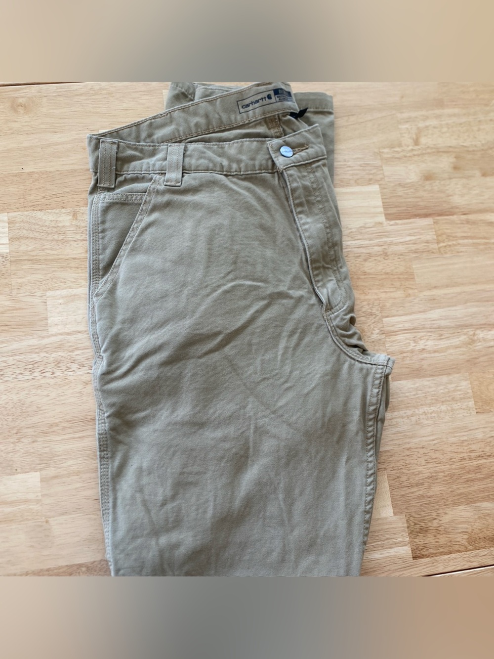 Carhartt Tan Relaxed Fit Work Pants
